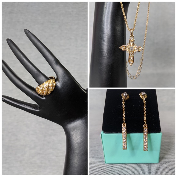 👯♀️Host Pick⚡️Set of 3 Gold Tone Jewelry - Picture 1 of 8